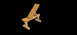 Adjustable weight training bench