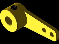 Aluminum Steering Arm, 4mm, Half/Single Arm Horn/Cam