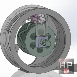 Barrel cam coaxial reductor