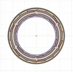 Clicky, fishbone fidget toy