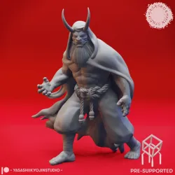 Cloaked Oni - Tabletop Miniature (Pre-Supported)