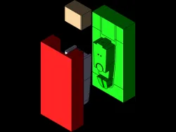 core and cavity for cooker handle