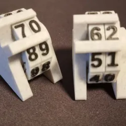 Counter easy 2 color print -fully 3D printed