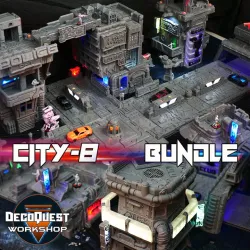 Cyberpunk city-8 bundle, OpenLOCK + LED lights!!