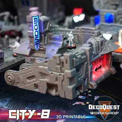 Cyberpunk LED lights shop