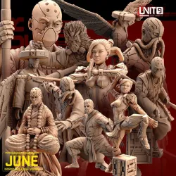 Cyberpunk models BUNDLE - Warrior Monks - (June24 release)