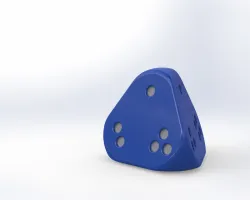 D4 Rounded Tetrahedron Dice