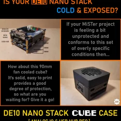 DE10 Nano stack - MiSTer project CUBE case.