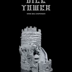 Dice Tower Wine Bag Dispenser