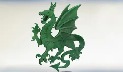 Dragon Bas relief