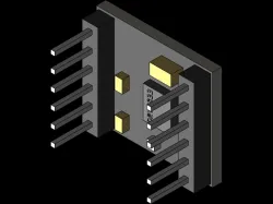DRV8833 H-Bridge PCB