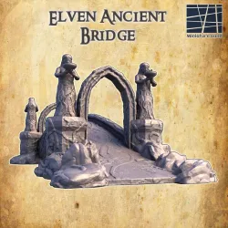 Elven Ancient Bridge - Tabletop Terrain - 28 MM