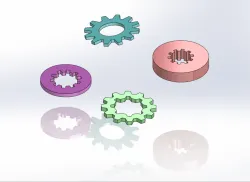 External tool lock washer / heavy internal tooth-lock washers