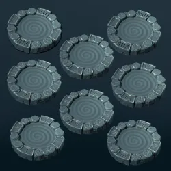 Fantasy Football Numbered Dungeon Portals  [1 to 6] + (Extra VII and VIII)