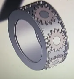 Fidget spinner ring