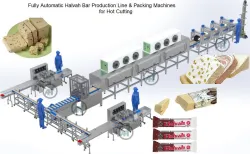 Fully Automatic Halva Bar Production Line With Packing Machines