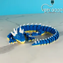 HORNED DRAGON, ARTICULATING FLEXI, PRINT IN PLACE