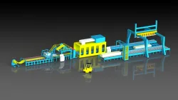 Insulation panel production line