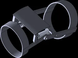 Knee orthosis with spring