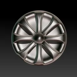 Lego Compatible Speed Champion 8-Spoke Wheel