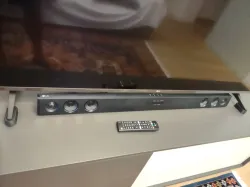 LG Television pedestal riser for soundbar positioning