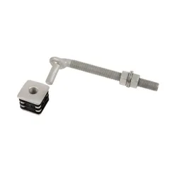 Locinox GBM16-DP hinge set with aluminium plugs for garden gates