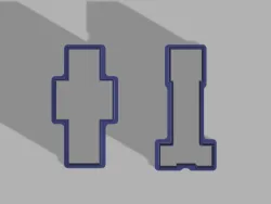 Minecraft Cookie Cutters (Steve and Creeper)