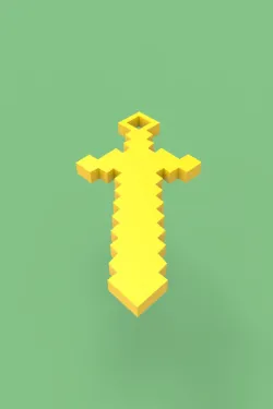 Minecraft Sword keychain