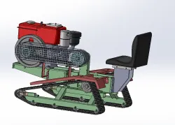 Mini rubber crawler tractor