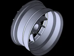 Model of a wheel rim