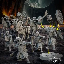 Modular Dwarven Axe Throwers - Presupported