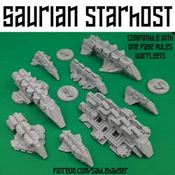 OPR Warfleets FTL - Saurian Starhost