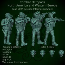 Patreon pack 34 - June 2024 - Combat Octopods NAWE pt2
