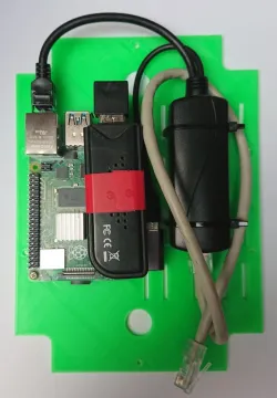 Pawbol S-BOX 416-P mounting plate for Raspberry pi