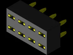 PinHeader_2x4_P2.54mm_H3.5mm_Vertical_THT_Female_Connector