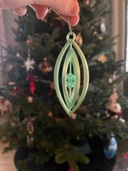 Print in place spinney snowflake ornament