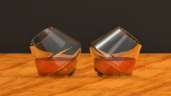 Rolling Whiskey Glass