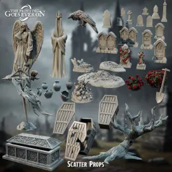 Scatter Terrain Props - Hunt Beyond the Grave - Presupported