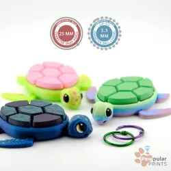 Sea Turtle, Multi-Clickers - Fidget Keychain [Private Use Only]