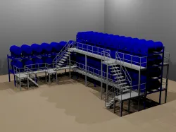 SERVICE PLATFORM FOR CHEMICAL TANKS