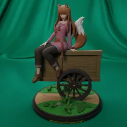 SFW and NSFW Wolf girl Goddess of Harvest