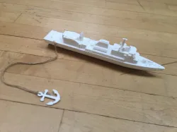 Ship and anchor