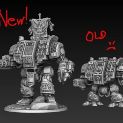 Silver Wardens Box Walking Robot of Death (presupported)