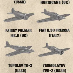 STL PACK - 14 Battle planes of WW2 (Volume 7, 1:200) - PERSONAL USE