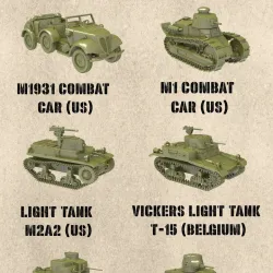 STL PACK - 14 Fighting vehicles of INTERWAR (1918-1939) - PERSONAL USE