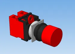 STOP button with remote locking