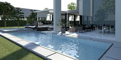 Terrace Design By Poolside