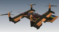 Tiltrotor "Krakozyabra" - 4 propellers