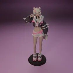 Vtuber furry girl