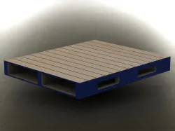 Wood Block Pallet 48 x 40 in